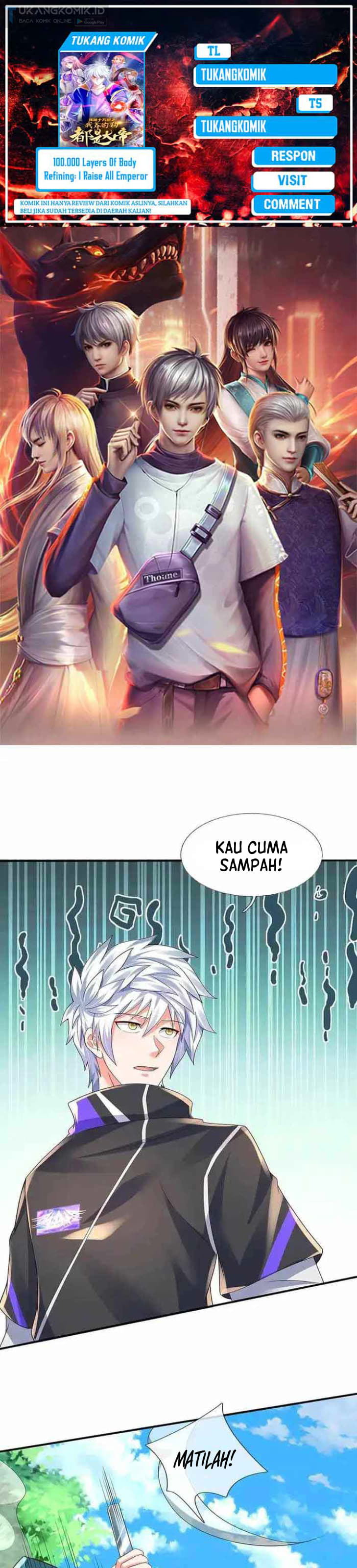 100.000 Layers Of Body Refining: I Raise All Emperor Chapter 329 Bahasa Indonesia