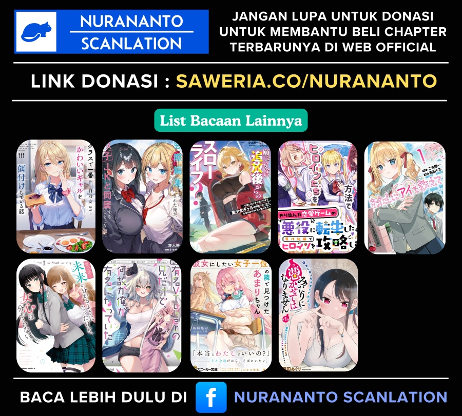 10-Nen Buri ni Saikai shita Kusogaki wa Seijun Bishoujo JK ni Seichou shiteita Chapter 07.2 Bahasa Indonesia