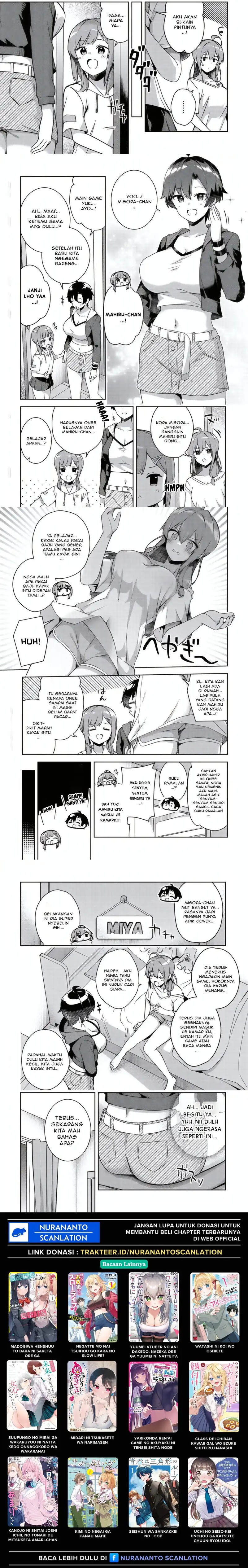 10-Nen Buri ni Saikai shita Kusogaki wa Seijun Bishoujo JK ni Seichou shiteita Chapter 12.1 Bahasa Indonesia