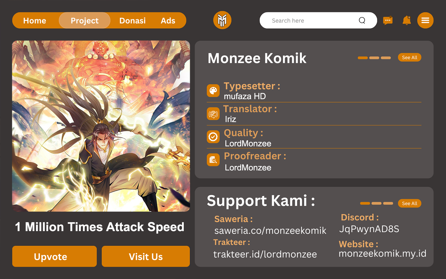 1 Million Times Attack Speed Chapter 42 Bahasa Indonesia