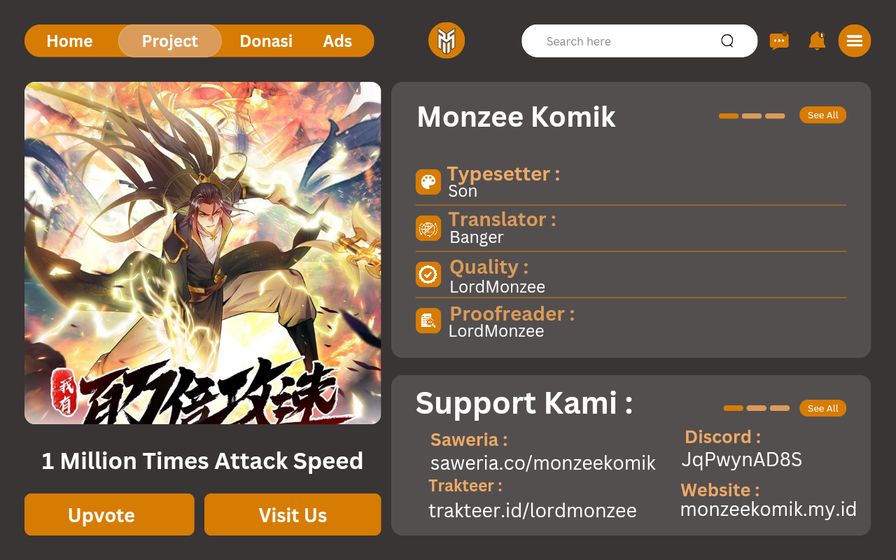 1 Million Times Attack Speed Chapter 60 Bahasa Indonesia