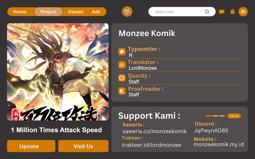 1 Million Times Attack Speed Chapter 95 Bahasa Indonesia