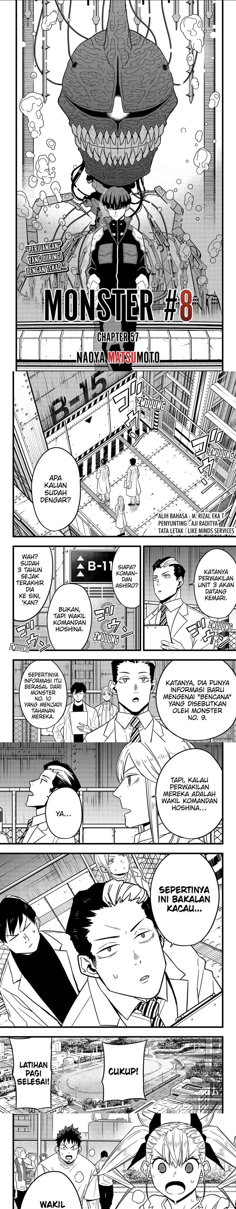 8Kaijuu Chapter 57 Bahasa Indonesia