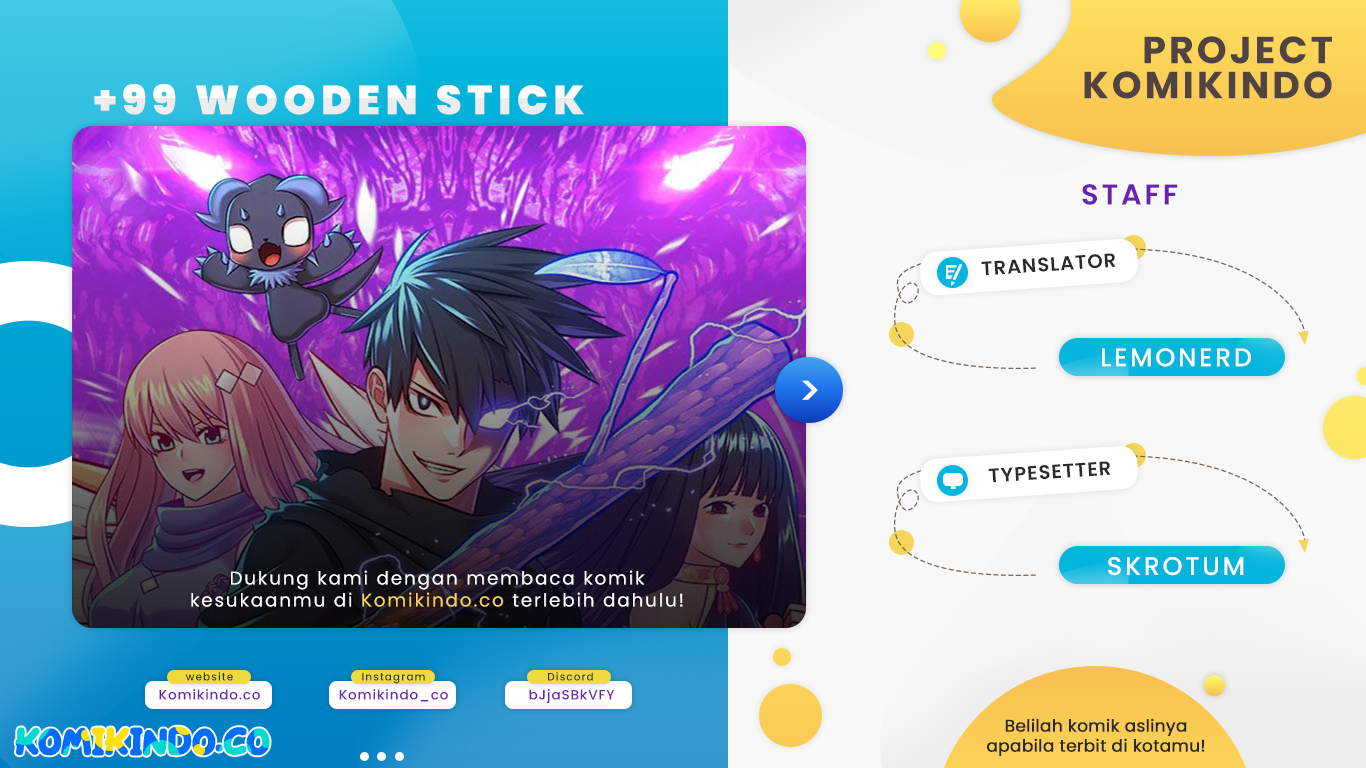+99 Wooden Stick Chapter 31 Bahasa Indonesia