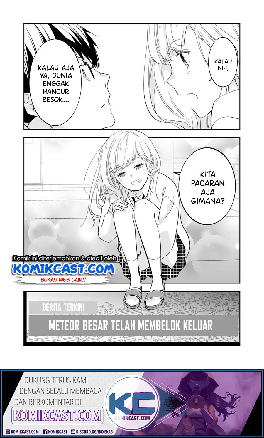 The World Will Be Destroyed Tomorrow, so I Want to Rub Your Boobs Chapter 01 Bahasa Indonesia