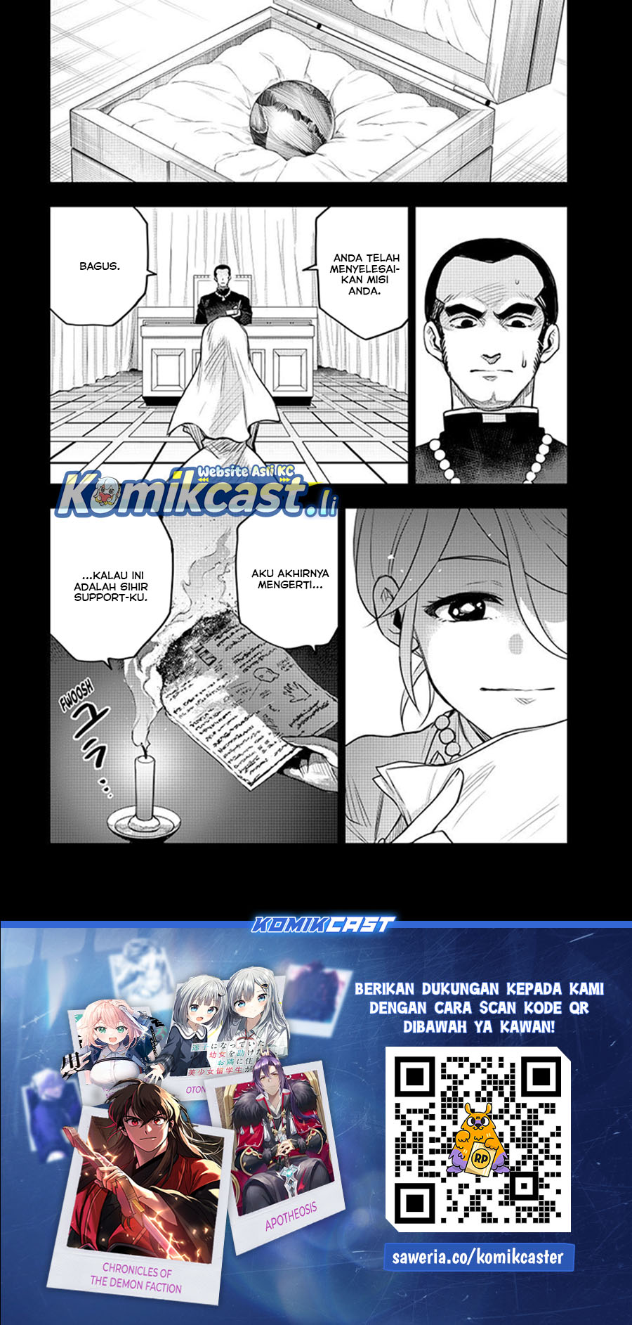 A Court Magician, Who Was Focused On Supportive Magic Because His Allies Were Too Weak, Aims To Become The Strongest After Being Banished Chapter 141 Bahasa Indonesia