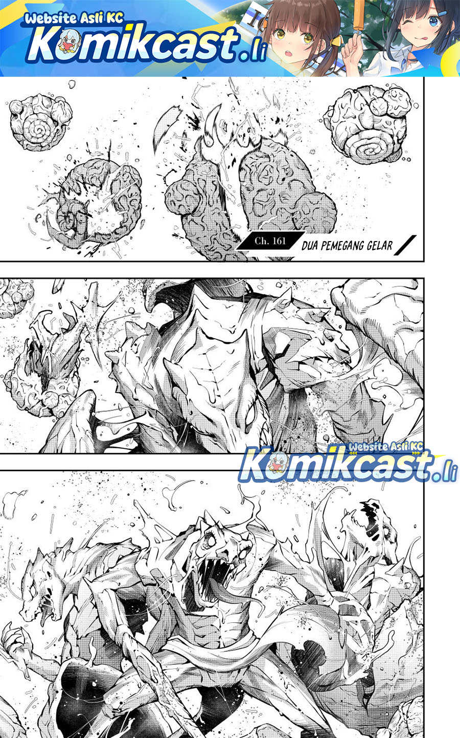 A Court Magician, Who Was Focused On Supportive Magic Because His Allies Were Too Weak, Aims To Become The Strongest After Being Banished Chapter 161 Bahasa Indonesia