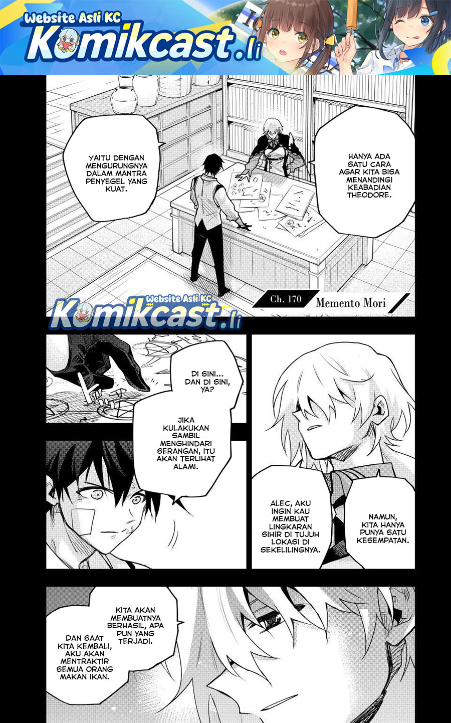 A Court Magician, Who Was Focused On Supportive Magic Because His Allies Were Too Weak, Aims To Become The Strongest After Being Banished Chapter 170 Bahasa Indonesia