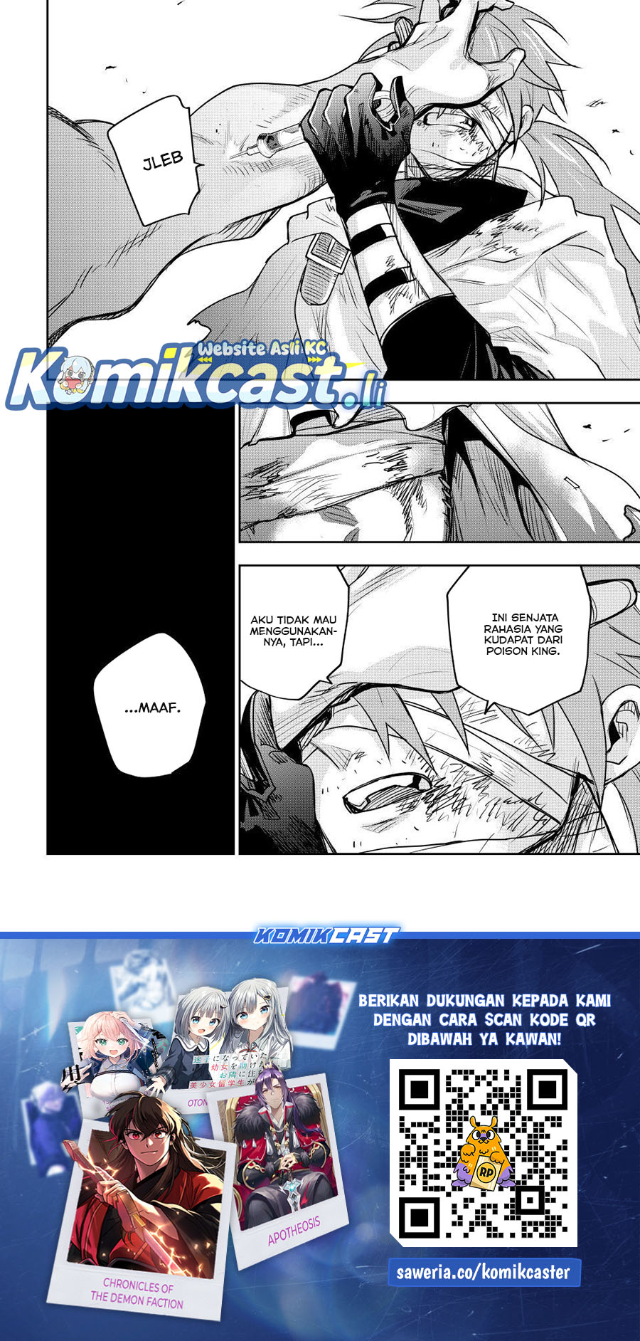 A Court Magician, Who Was Focused On Supportive Magic Because His Allies Were Too Weak, Aims To Become The Strongest After Being Banished Chapter 174 Bahasa Indonesia