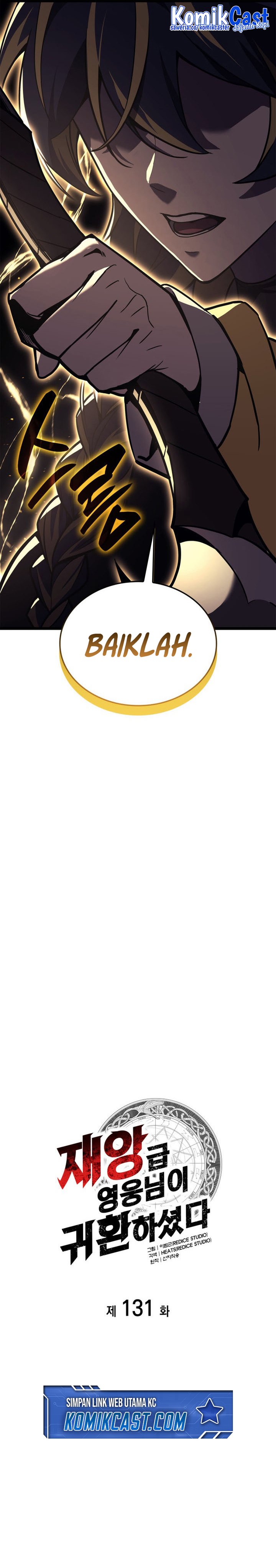 A Disaster-Class Hero Has Returned Chapter 131 Bahasa Indonesia