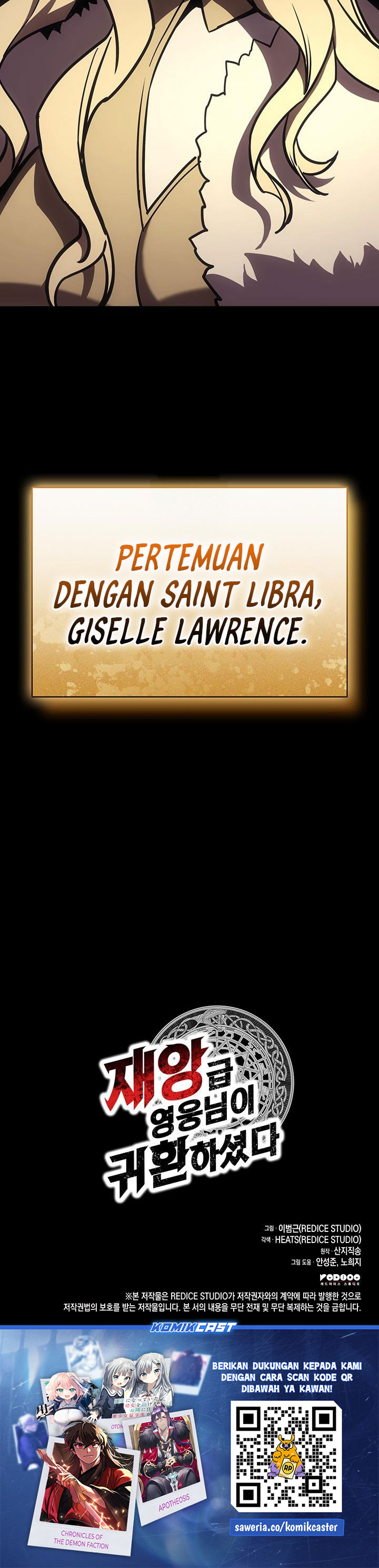 A Disaster-Class Hero Has Returned Chapter 142 Bahasa Indonesia