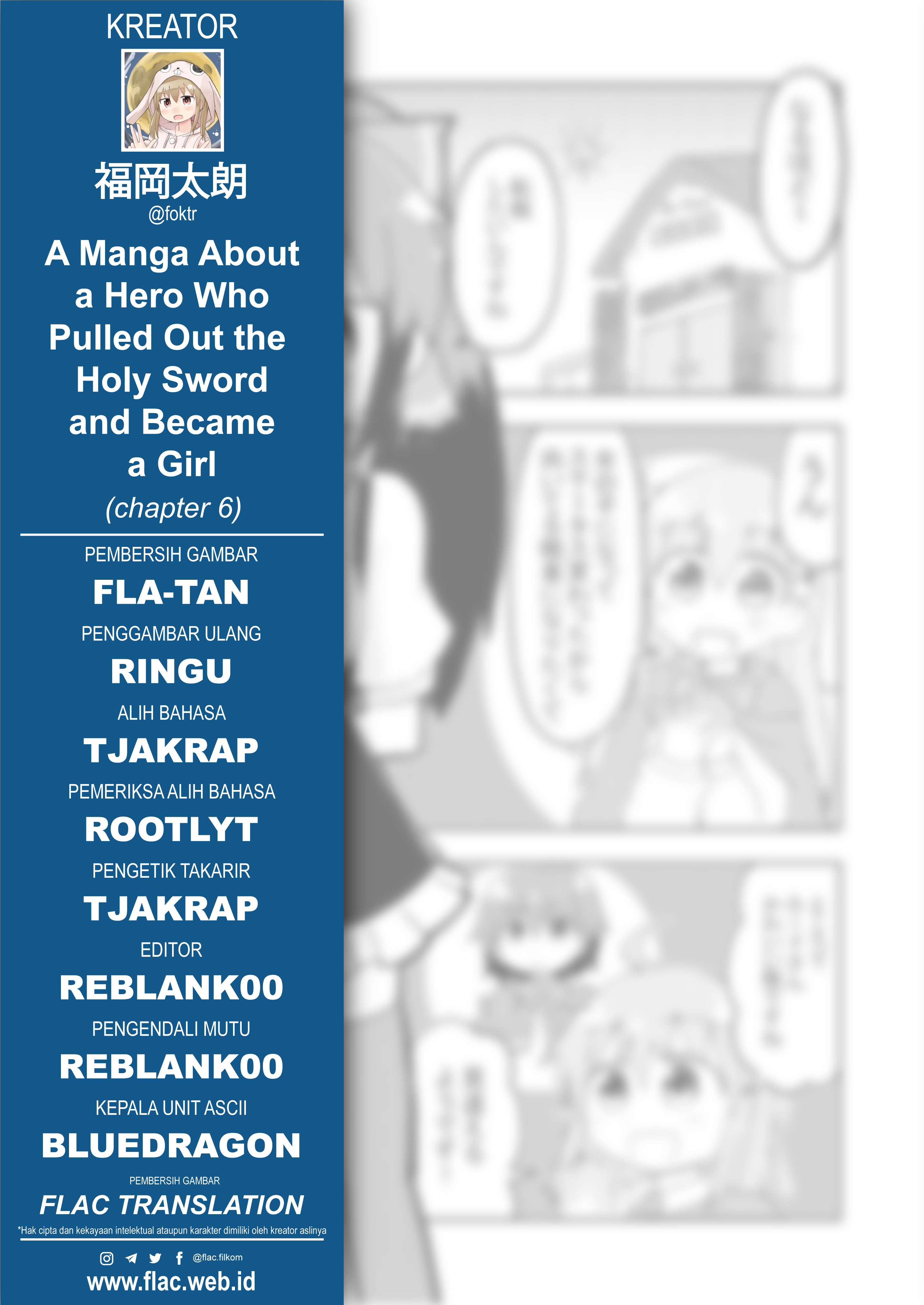 A Manga About a Hero Who Pulled Out the Holy Sword and Became a Girl Chapter 06 Bahasa Indonesia