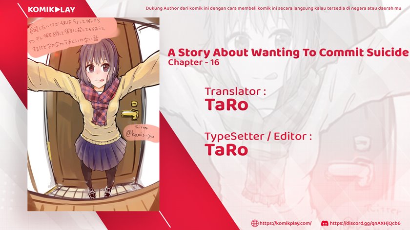 A Story About Wanting To Commit Suicide, But It’s Scary So I Find A Yandere Girl To Kill Me, But It Doesn’t Work chapter 16