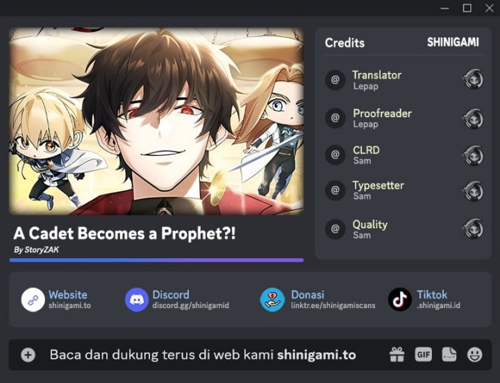 A Cadet Becomes A Prophet?! chapter 1