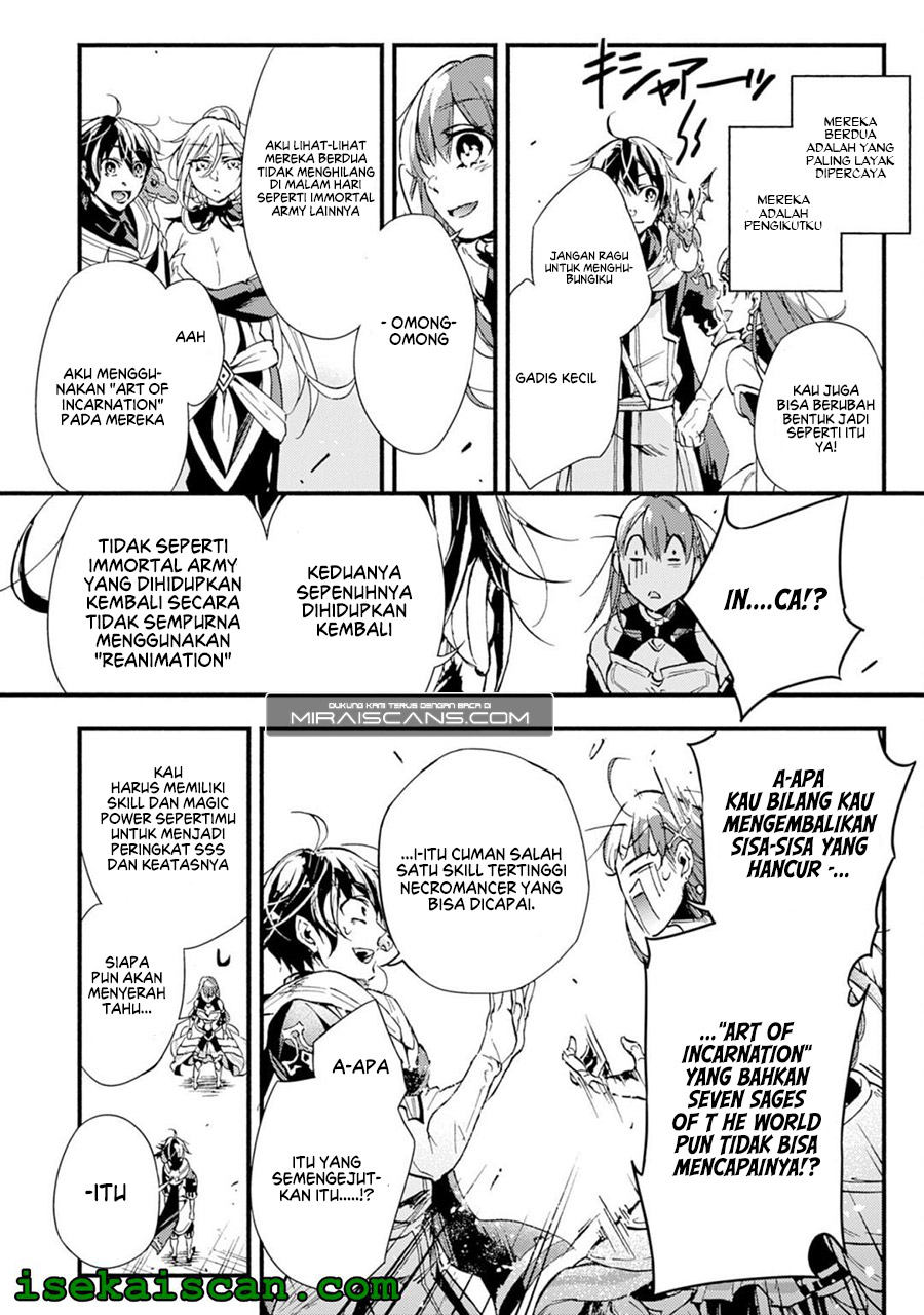 A Lone Necromancer Who Leads an Army of Immortals, Changed His Job to Become an SSS Rank Adventurer Chapter 02 Bahasa Indonesia