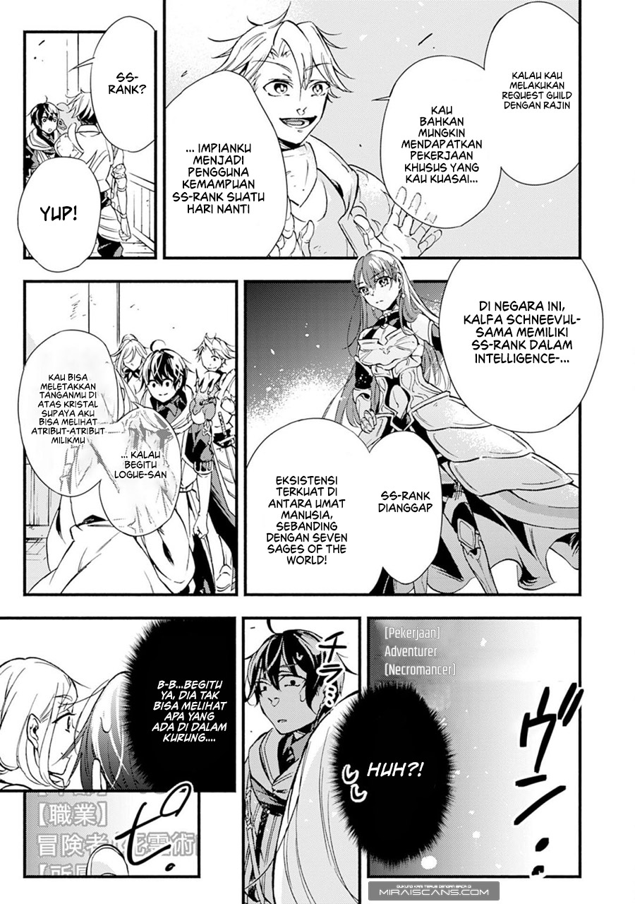 A Lone Necromancer Who Leads an Army of Immortals, Changed His Job to Become an SSS Rank Adventurer Chapter 02 Bahasa Indonesia