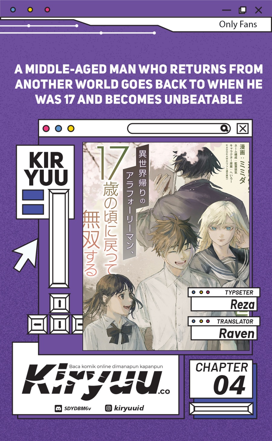 A Middle-Aged Man Who Returns From Another World Goes Back to When He Was 17 and Becomes Unbeatable chapter 4