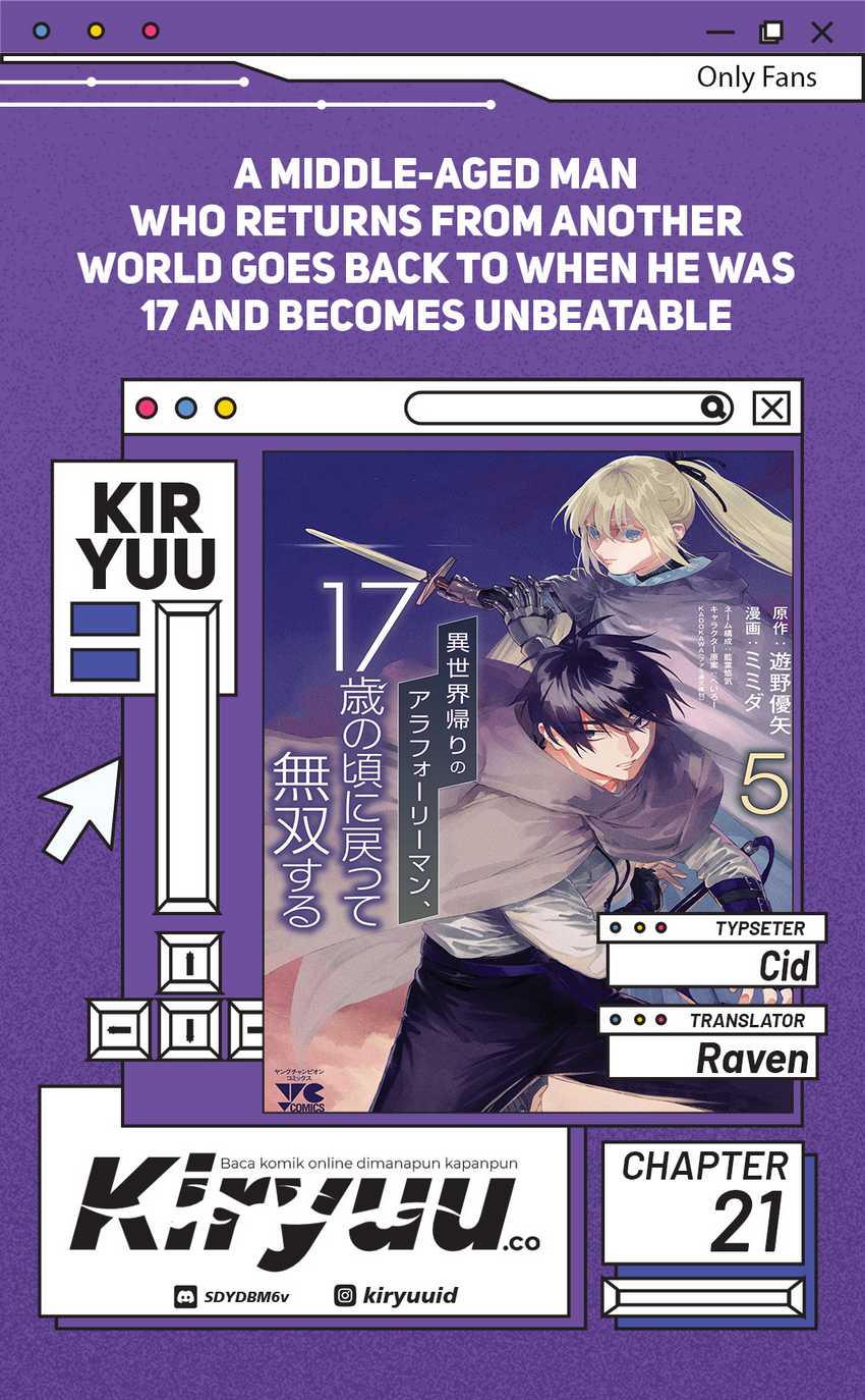 A Middle-Aged Man Who Returns From Another World Goes Back to When He Was 17 and Becomes Unbeatable chapter 21