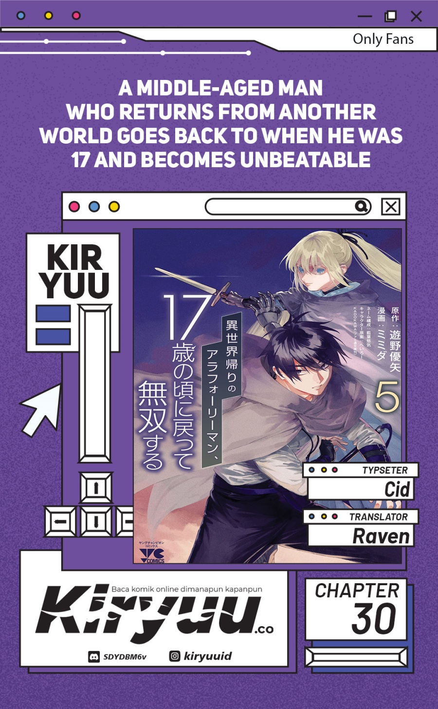 A Middle-Aged Man Who Returns From Another World Goes Back to When He Was 17 and Becomes Unbeatable chapter 30