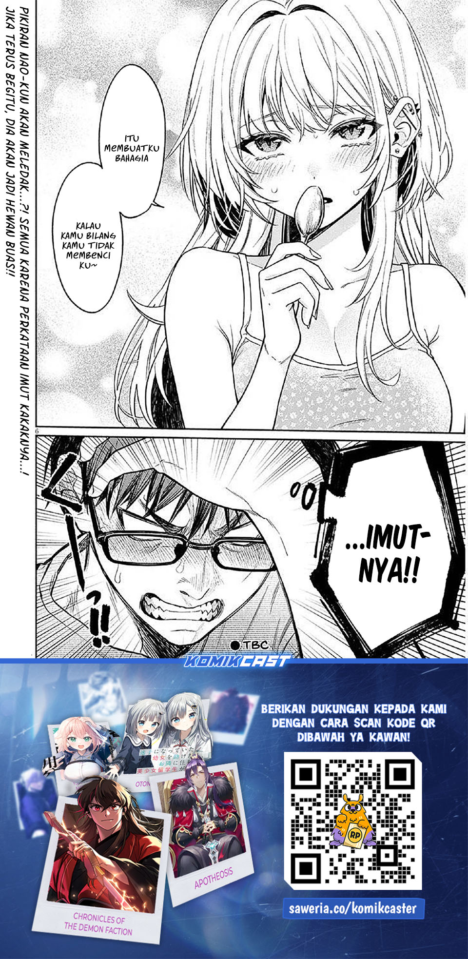 A Quirky Girl Is Inviting Me to Bed Chapter 15.5 Bahasa Indonesia