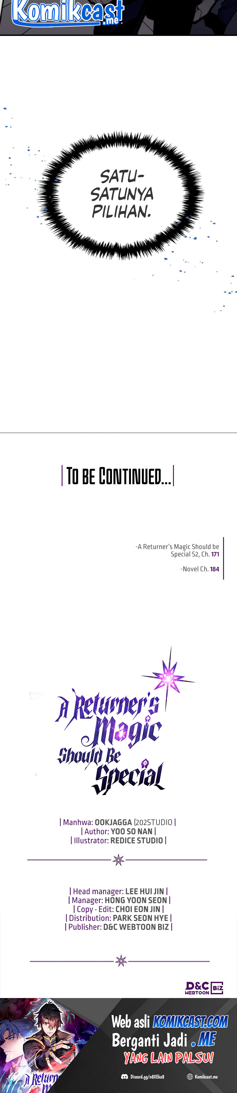 A Returner’s Magic Should Be Special chapter 171