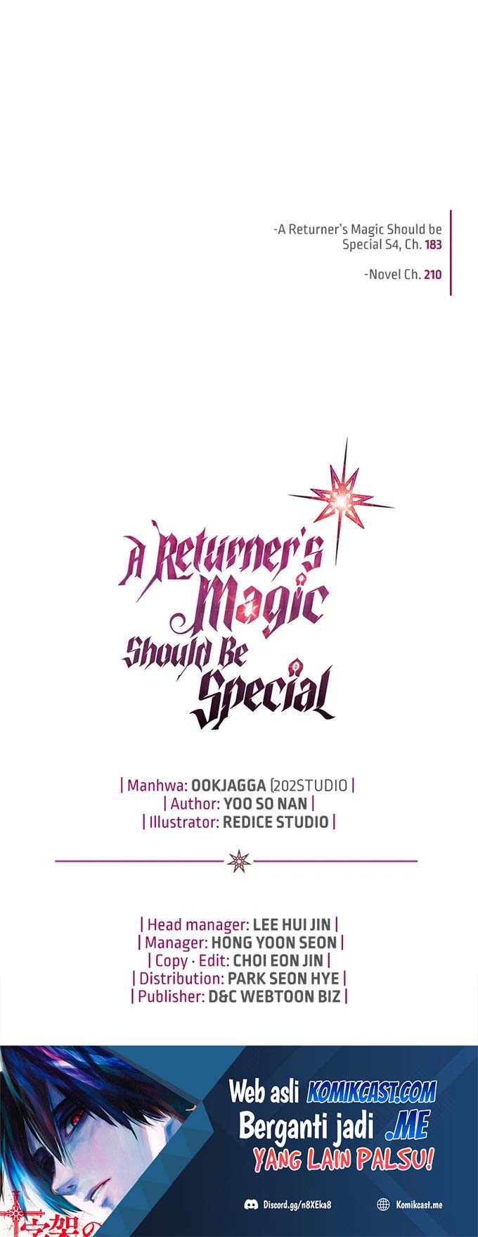 A Returner’s Magic Should Be Special chapter 183