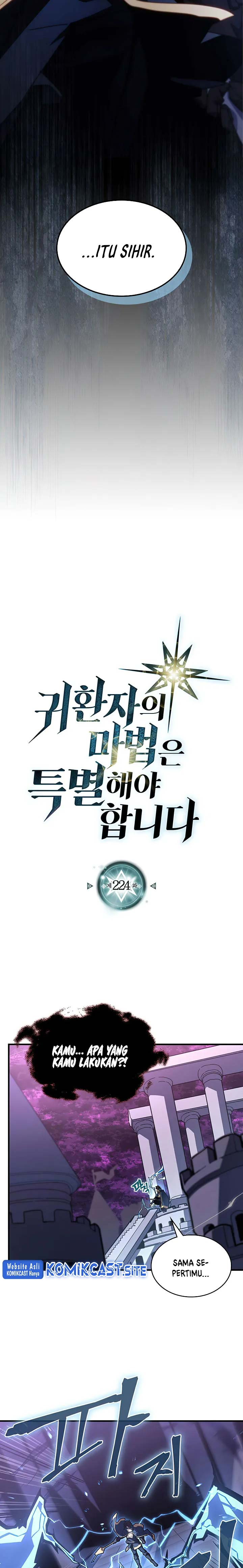 A Returner’s Magic Should Be Special Chapter 224 Bahasa Indonesia