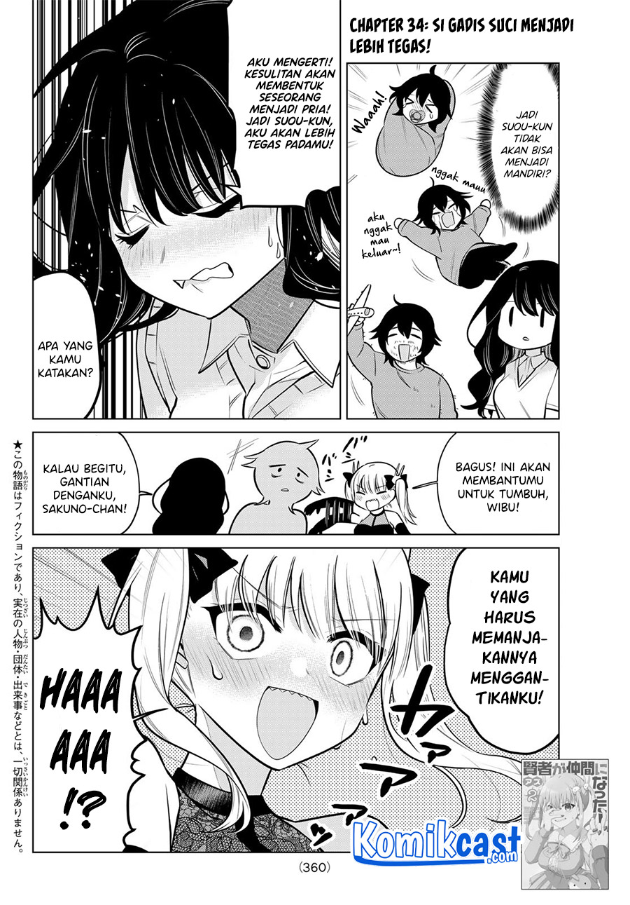 A Saint Joined My Party! Chapter 34 Bahasa Indonesia