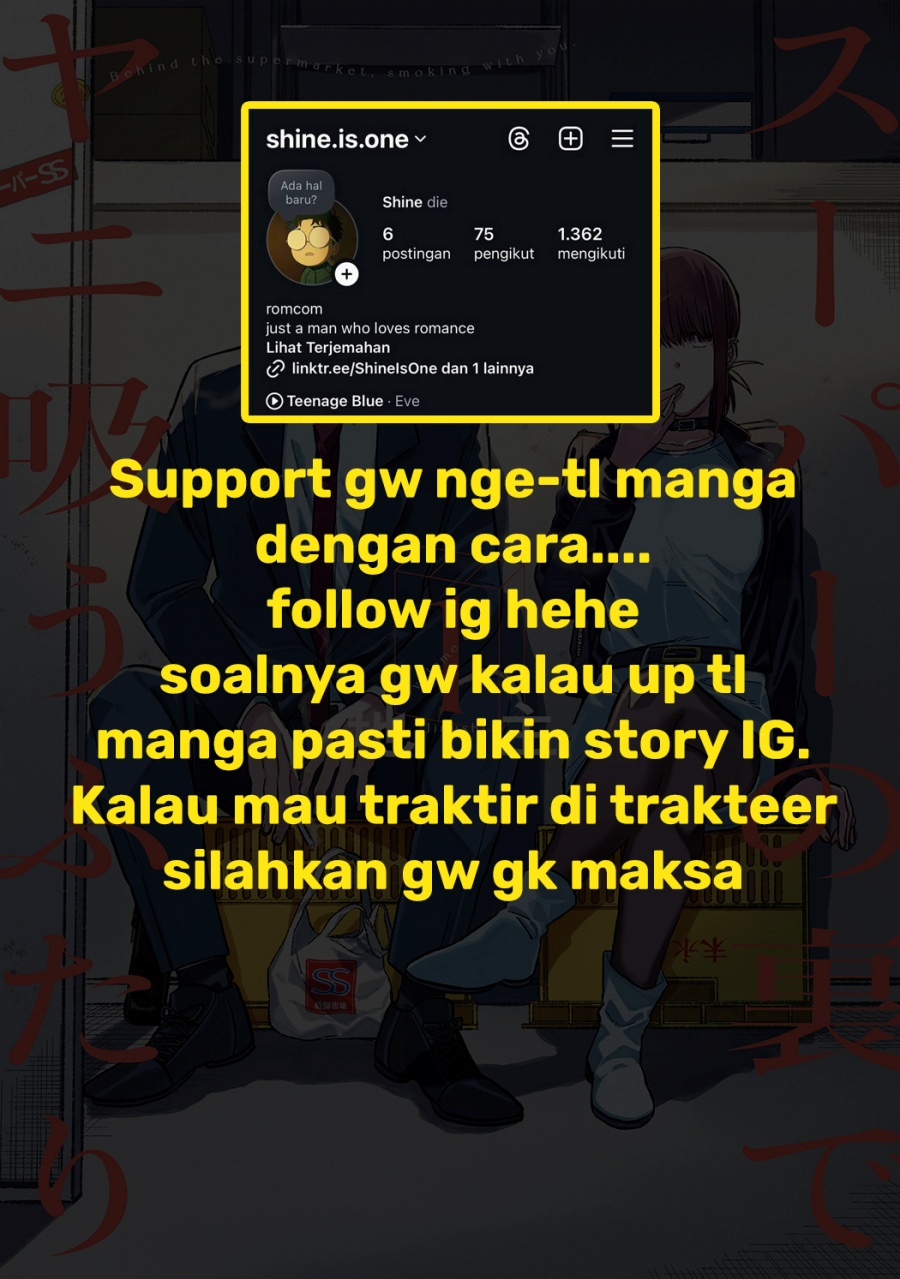 A Story About Smoking at the Back of the Supermarket Chapter 13 Bahasa Indonesia