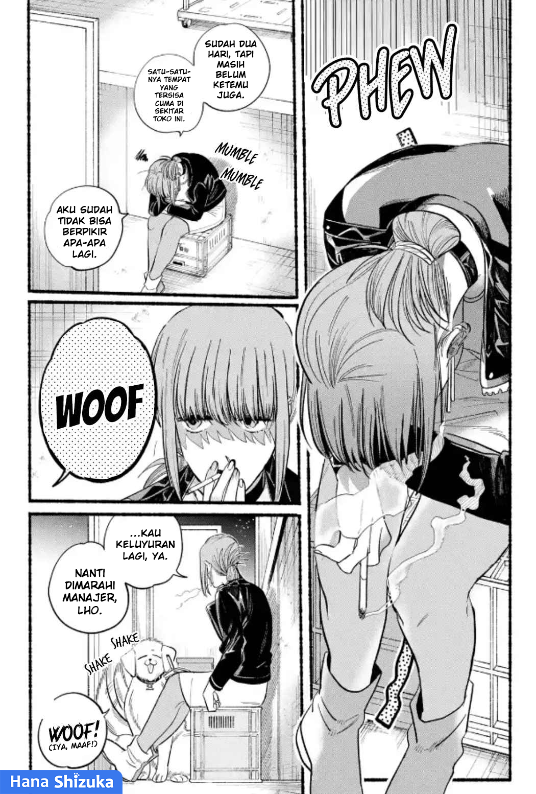 A Story About Smoking at the Back of the Supermarket (Super no Ura de Yani Suu Futari) Chapter 23 Bahasa Indonesia