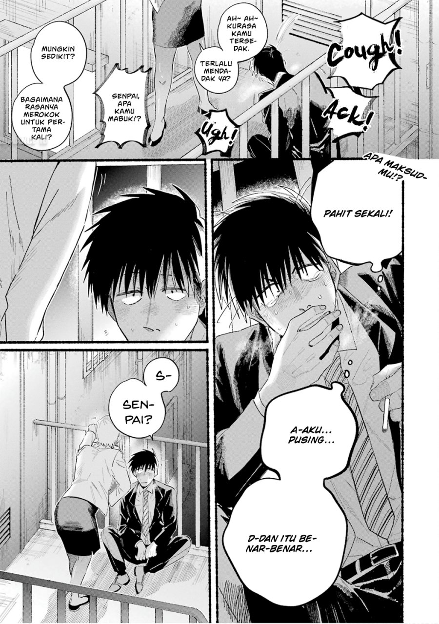 A Story About Smoking at the Back of the Supermarket (Super no Ura de Yani Suu Futari) Chapter 24.6 Bahasa Indonesia