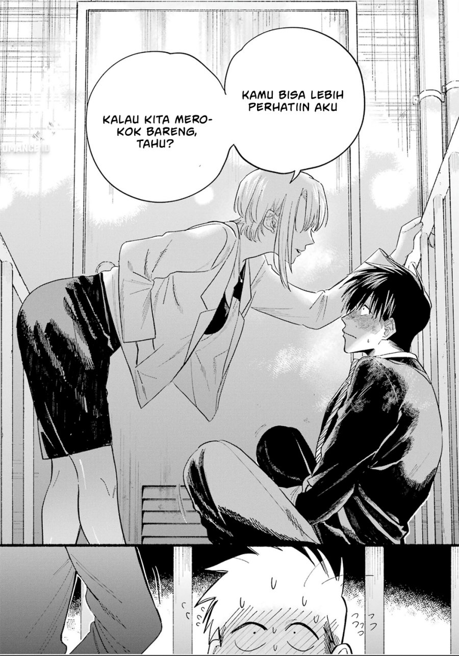 A Story About Smoking at the Back of the Supermarket (Super no Ura de Yani Suu Futari) Chapter 24.6 Bahasa Indonesia