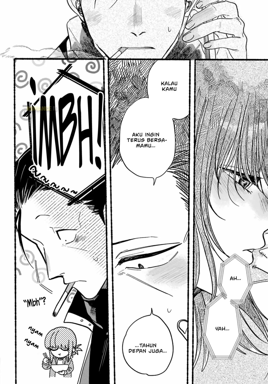 A Story About Smoking at the Back of the Supermarket (Super no Ura de Yani Suu Futari) Chapter 27 Bahasa Indonesia