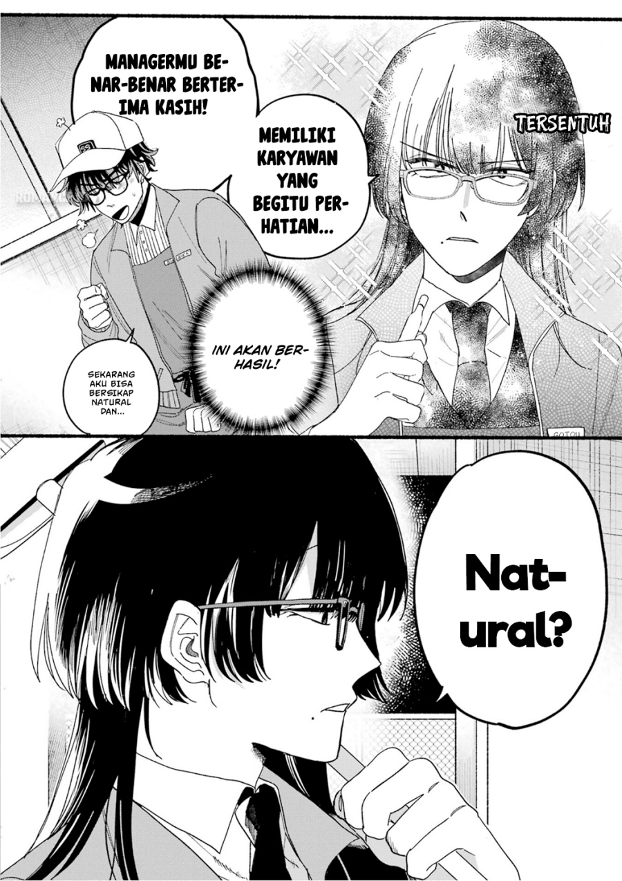A Story About Smoking at the Back of the Supermarket (Super no Ura de Yani Suu Futari) Chapter 28.7 Bahasa Indonesia