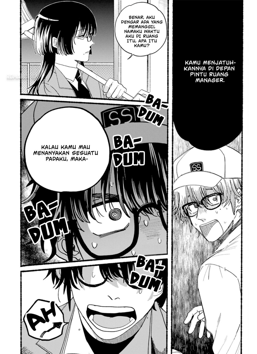 A Story About Smoking at the Back of the Supermarket (Super no Ura de Yani Suu Futari) Chapter 28.7 Bahasa Indonesia