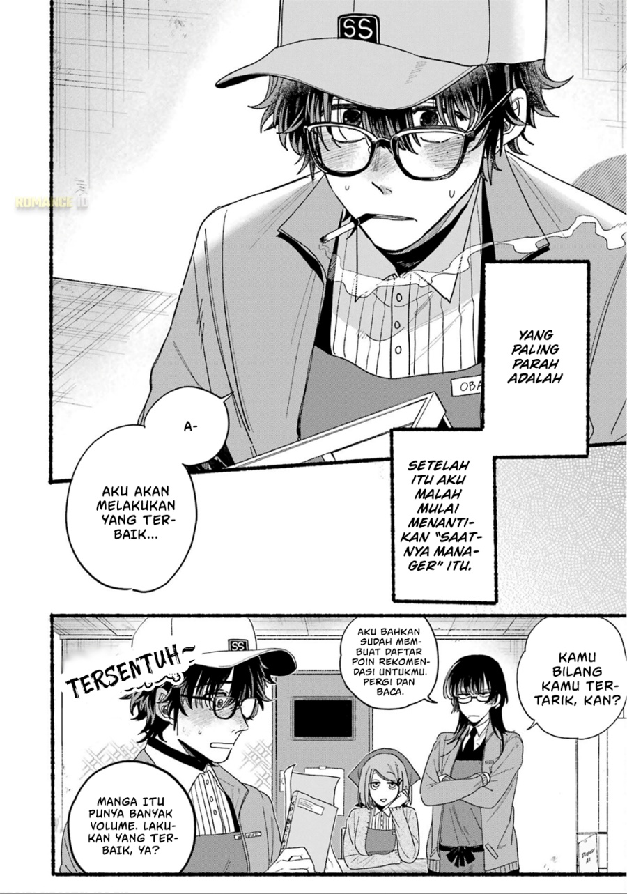 A Story About Smoking at the Back of the Supermarket (Super no Ura de Yani Suu Futari) Chapter 28.7 Bahasa Indonesia