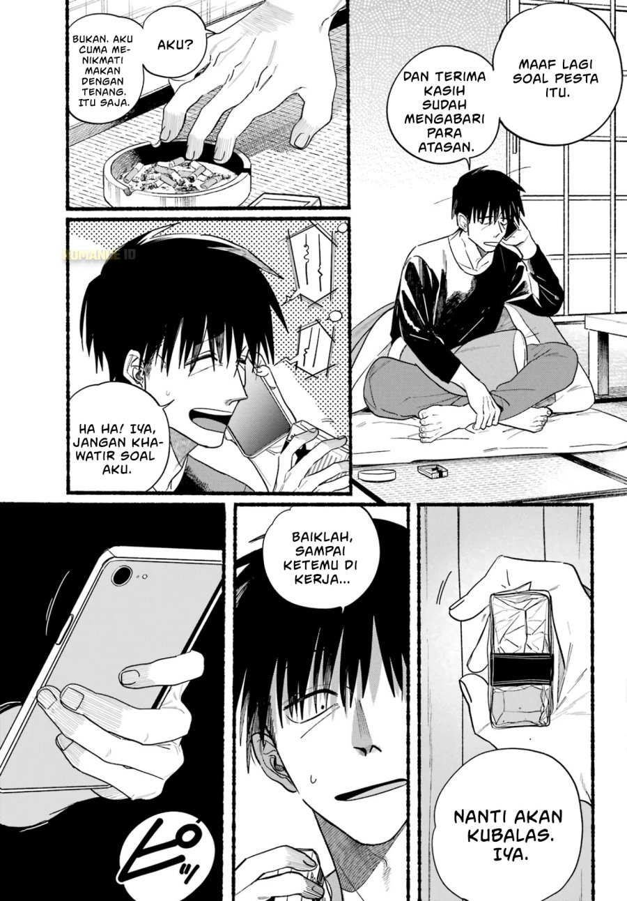A Story About Smoking at the Back of the Supermarket (Super no Ura de Yani Suu Futari) Chapter 32 Bahasa Indonesia