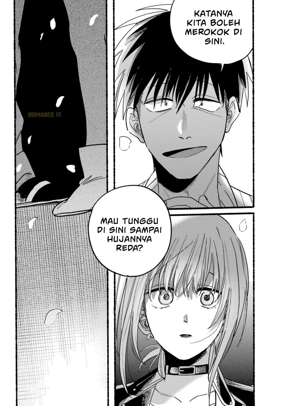 A Story About Smoking at the Back of the Supermarket (Super no Ura de Yani Suu Futari) Chapter 32 Bahasa Indonesia