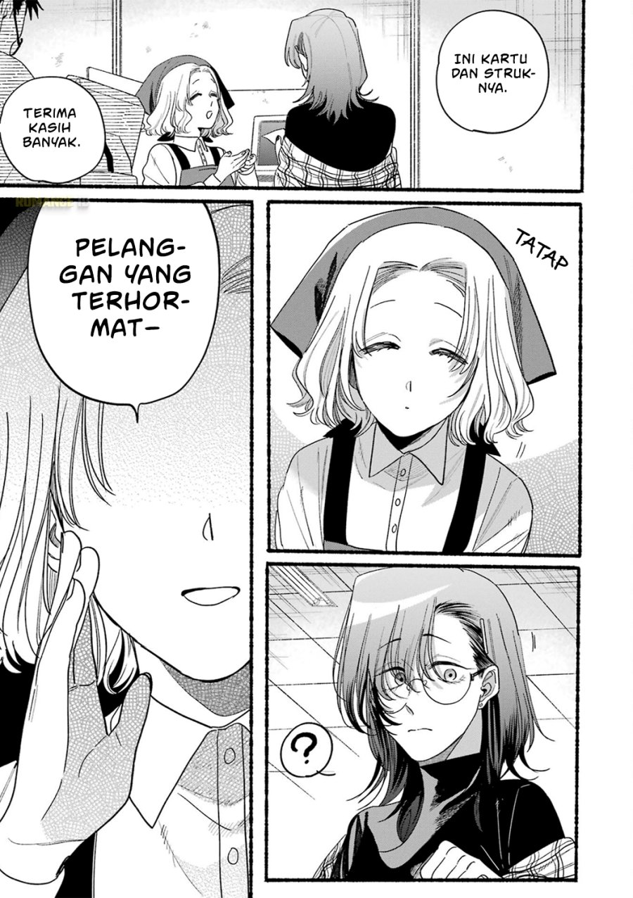 A Story About Smoking at the Back of the Supermarket (Super no Ura de Yani Suu Futari) Chapter 33.5 Bahasa Indonesia