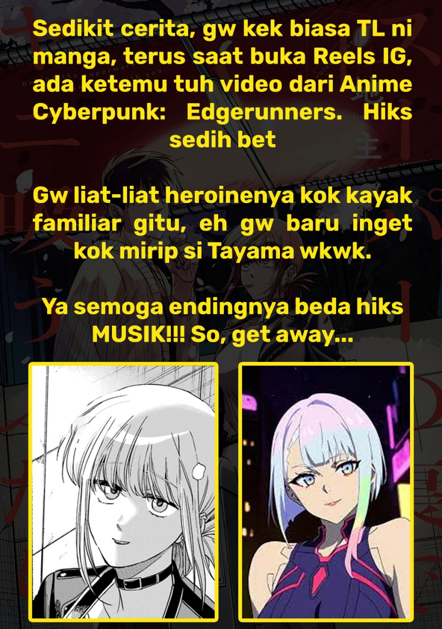 A Story About Smoking at the Back of the Supermarket (Super no Ura de Yani Suu Futari) Chapter 33.5 Bahasa Indonesia