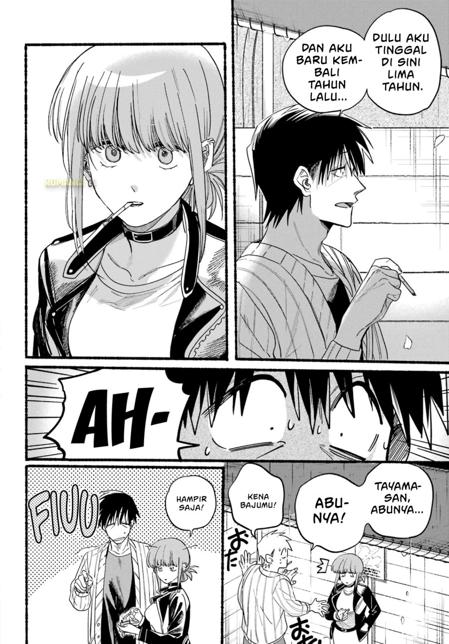 A Story About Smoking at the Back of the Supermarket (Super no Ura de Yani Suu Futari) Chapter 33 Bahasa Indonesia