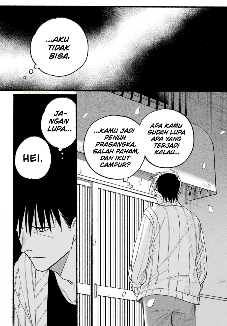 A Story About Smoking at the Back of the Supermarket (Super no Ura de Yani Suu Futari) Chapter 33 Bahasa Indonesia