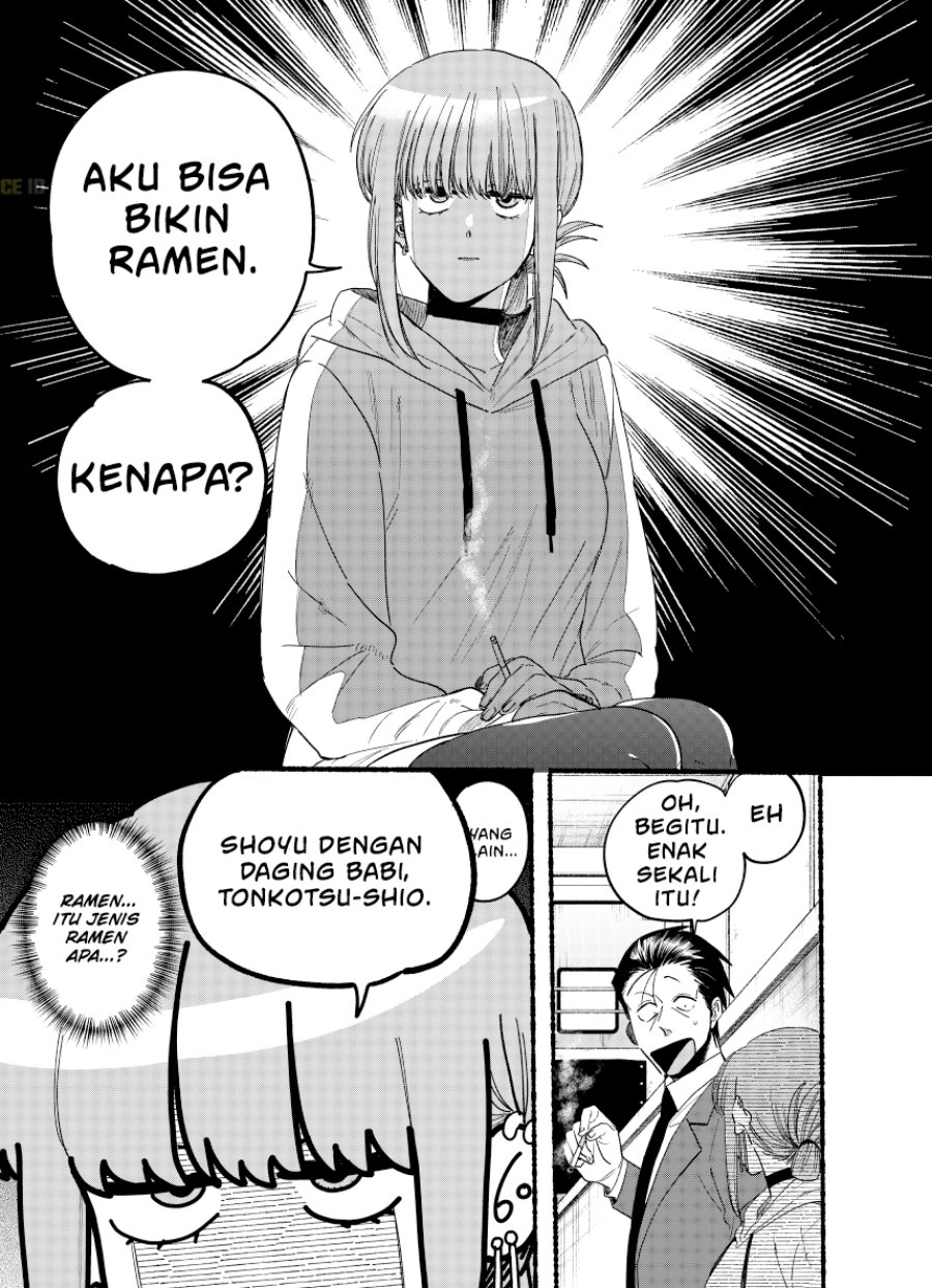 A Story About Smoking at the Back of the Supermarket (Super no Ura de Yani Suu Futari) Chapter 35.5 Bahasa Indonesia
