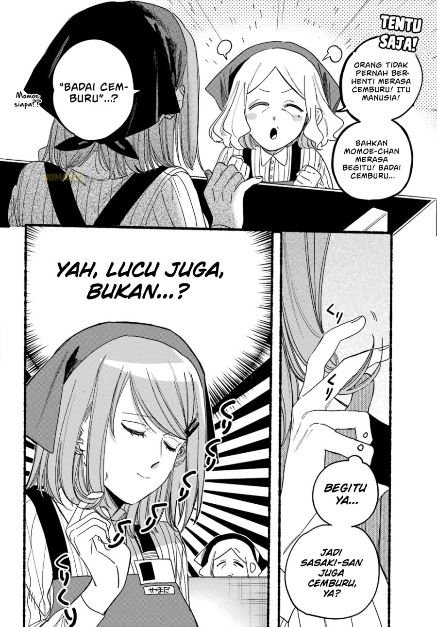 A Story About Smoking at the Back of the Supermarket (Super no Ura de Yani Suu Futari) Chapter 35 Bahasa Indonesia