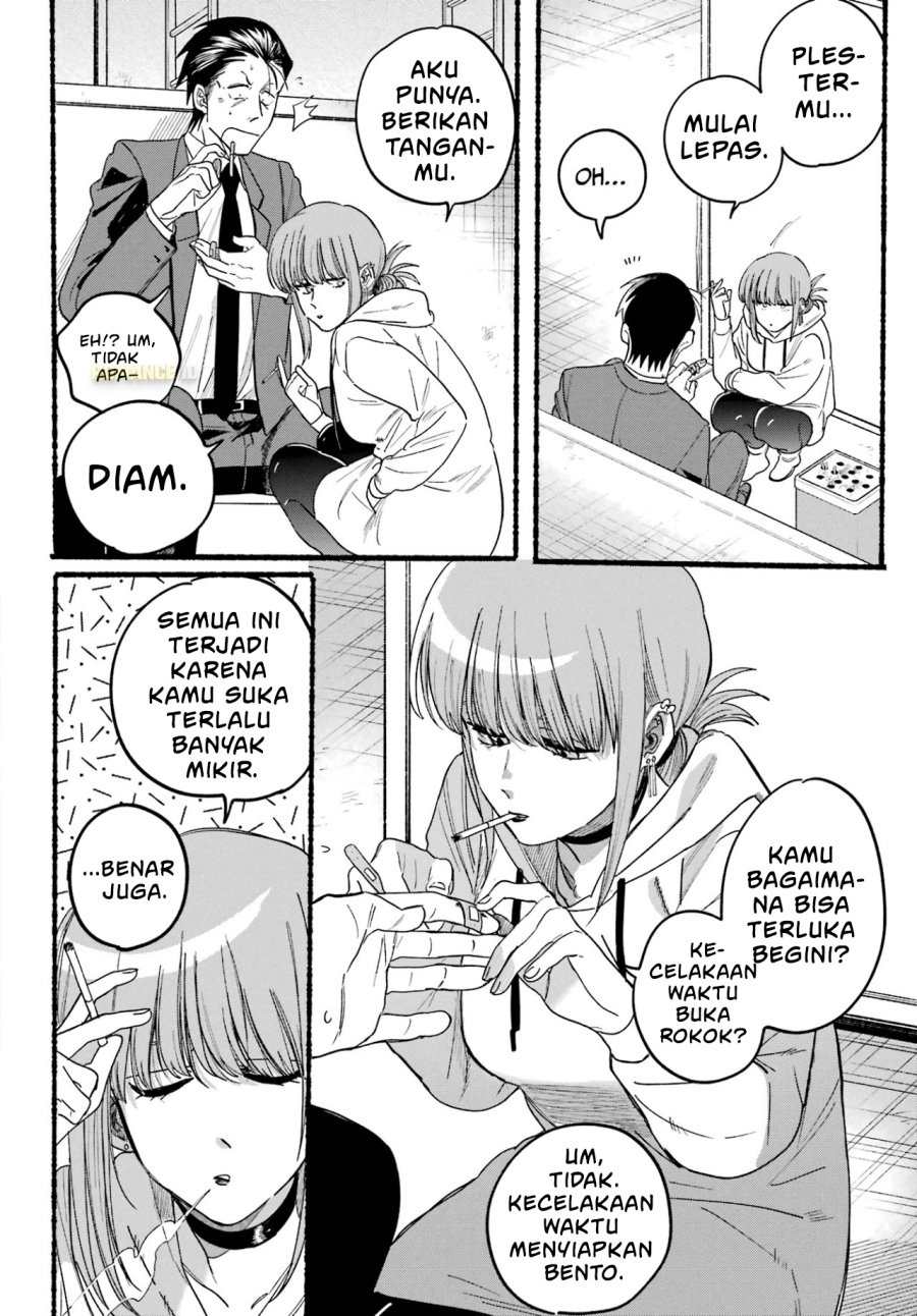 A Story About Smoking at the Back of the Supermarket (Super no Ura de Yani Suu Futari) Chapter 35 Bahasa Indonesia