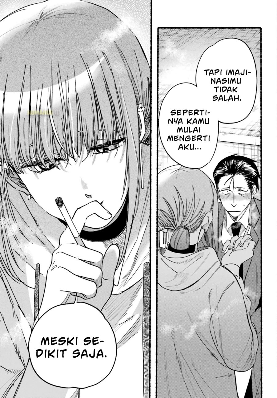 A Story About Smoking at the Back of the Supermarket (Super no Ura de Yani Suu Futari) Chapter 35 Bahasa Indonesia