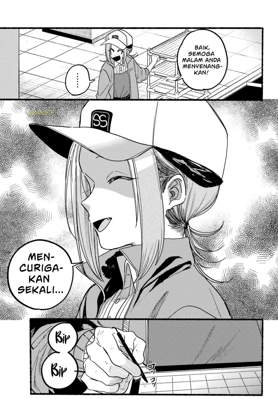 A Story About Smoking at the Back of the Supermarket (Super no Ura de Yani Suu Futari) Chapter 35 Bahasa Indonesia