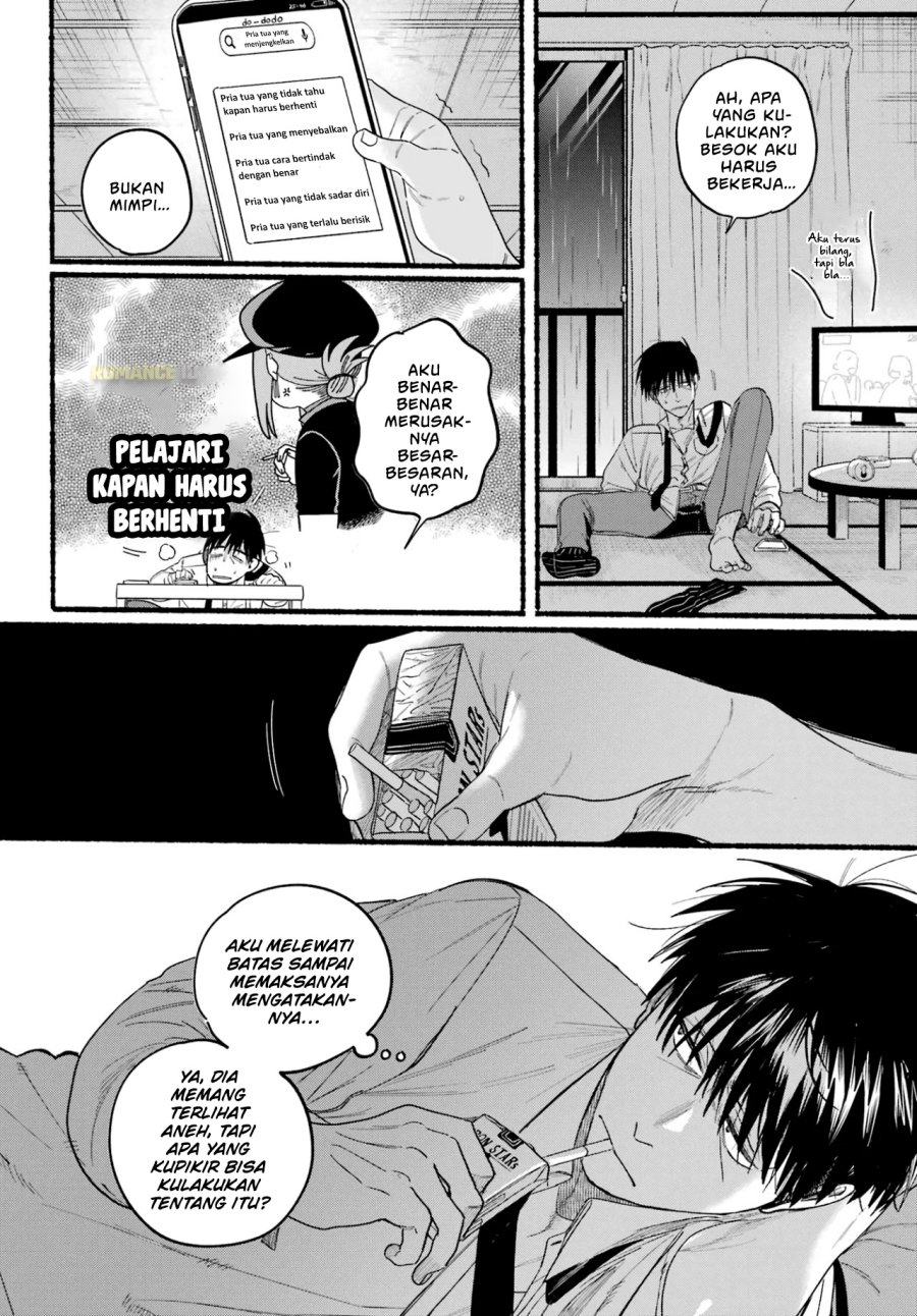 A Story About Smoking at the Back of the Supermarket (Super no Ura de Yani Suu Futari) Chapter 38 Bahasa Indonesia