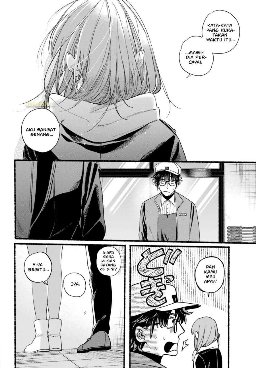 A Story About Smoking at the Back of the Supermarket (Super no Ura de Yani Suu Futari) Chapter 38 Bahasa Indonesia