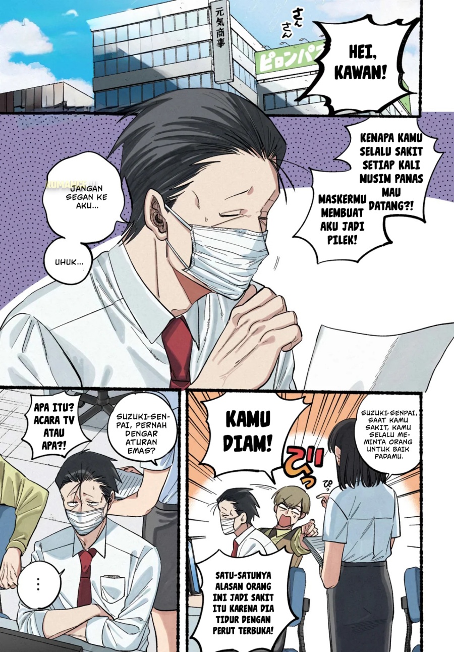 A Story About Smoking at the Back of the Supermarket (Super no Ura de Yani Suu Futari) Chapter 39 Bahasa Indonesia